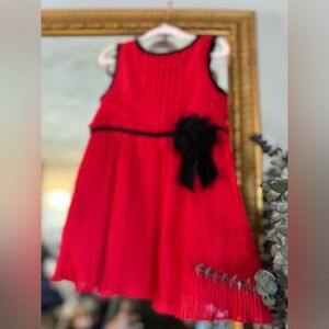 Kate Spade Vibrant Red Dress with Elegant Black Bow